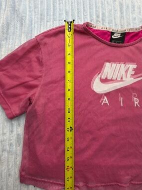 Nike Kids Pink 'Air' Logo Short Sleeve Tee